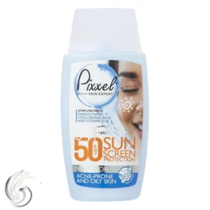 کرم ضدآفتاب بی‌رنگ پیکسل SPF50 مناسب پوست‌های چرب، حجم 50 میلی‌لیتر