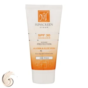 کرم ضدآفتاب بی‌رنگ مای SPF30 مناسب پوست‌های مختلط و چرب، حجم 50 میلی گرم